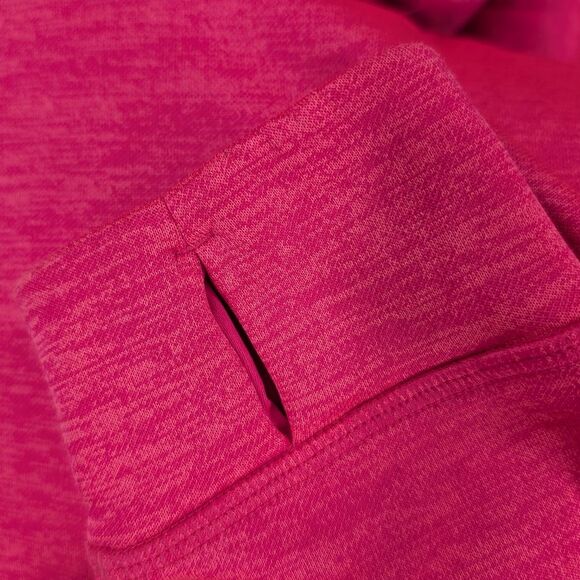 Adidas Women Bright Neon Pink Climawarm Drawstring Hoodie Sweater Sweatshirt XS - Picture 6 of 11